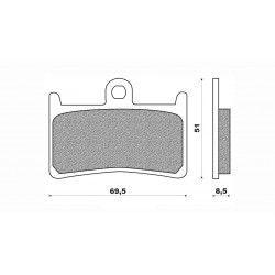 Τακάκια Daytona 36658 (FA252)(FD190) Τακάκια Daytona 36658 (FA252)(FD190)